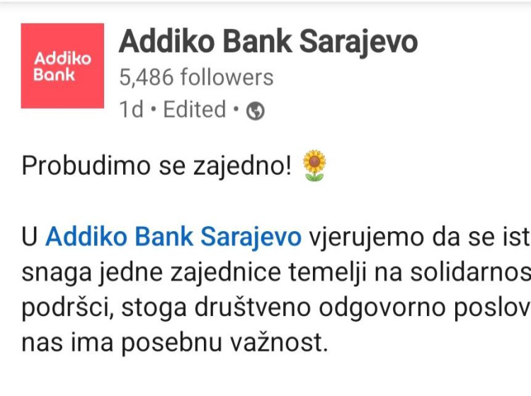 Podrška partnera Addiko bank